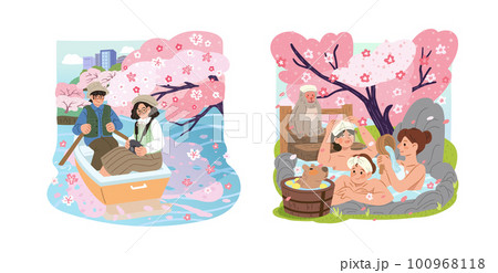 Cherry blossom outdoor activities Cherry blossom outdoor activities 100968118