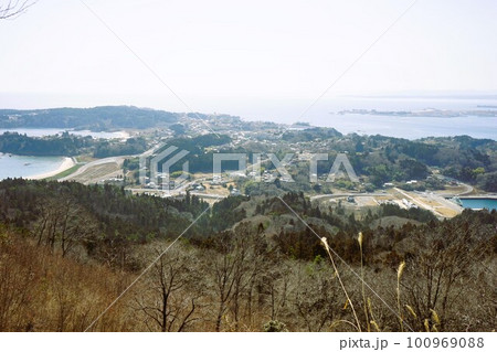 気仙沼大島亀山から見える風景 100969088