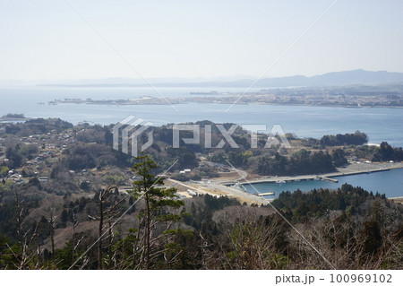 気仙沼大島亀山から見える風景 100969102