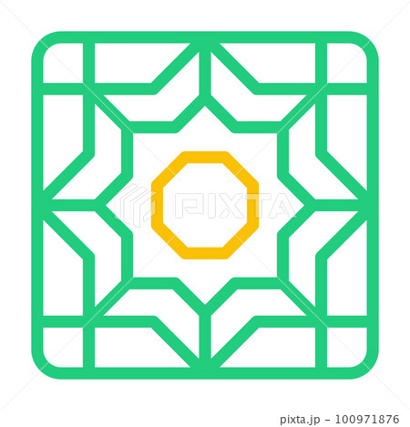 ramadan icon set duocolor green yellow style illustration vector element and symbol perfect. ramadan icon set duocolor green yellow style illustration vector element and symbol perfect. 100971876