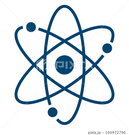 原子と電子。理科。サイエンス。 100972790