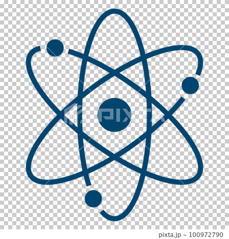 原子と電子。理科。サイエンス。 100972790