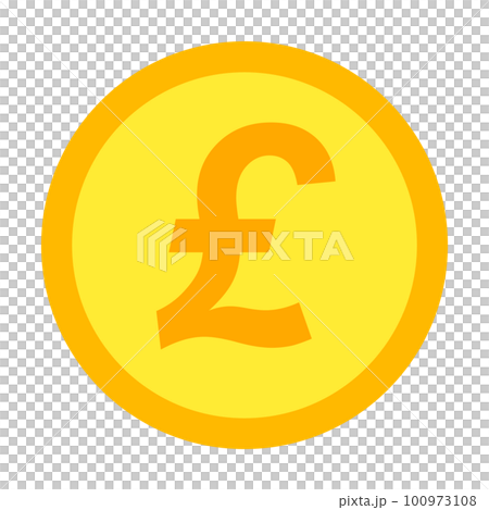 モダンなスターリングポンドのアイコン。ベクター。 モダンなスターリングポンドのアイコン。ベクター。 100973108