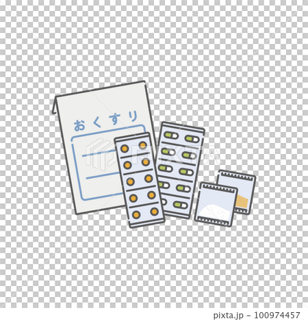 Health care_medicine bag and internal medicine (capsule, tablet, powder) 100974457