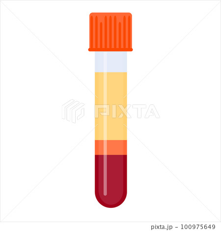Platelet rich plasma blood test tube icon 100975649