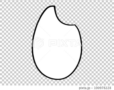 Simple rice grain illustration material 100978228