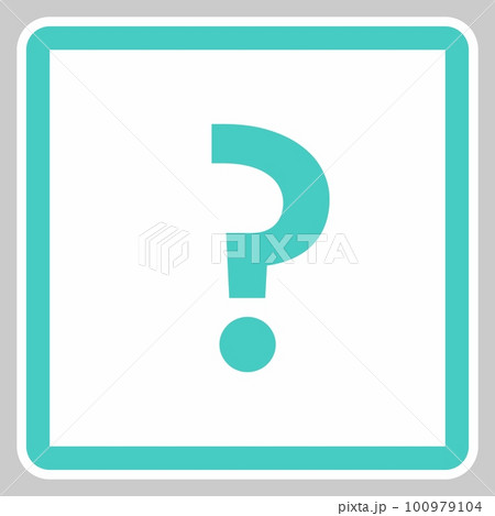 Question mark, FAQ sign, Help symbol, vector mark symbols light blue style. Isolated icon. 100979104
