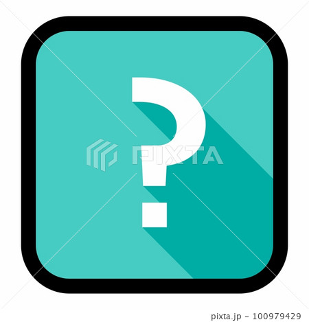 Question mark, FAQ sign, Help symbol, vector mark symbols light blue style. Black stroke design. Isolated icon. Question mark, FAQ sign, Help symbol, vector mark symbols light blue style. Black stroke design. Isolated icon. 100979429