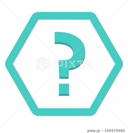 Question mark, FAQ sign, Help symbol, vector mark symbols light blue style. Isolated icon. 100979460