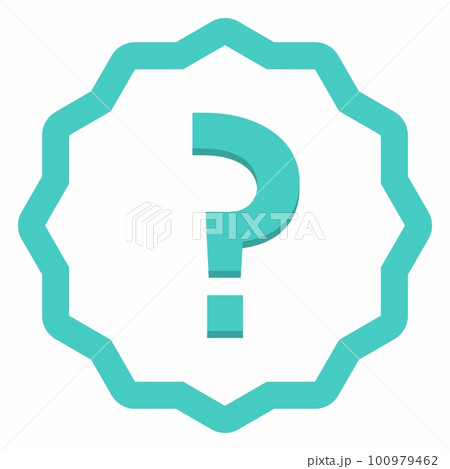 Question mark, FAQ sign, Help symbol, vector mark symbols light blue style. Isolated icon. 100979462