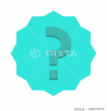Question mark, FAQ sign, Help symbol, vector mark symbols light blue style. Isolated icon. 100979470