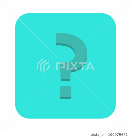 Question mark, FAQ sign, Help symbol, vector mark symbols light blue style. Isolated icon. 100979471
