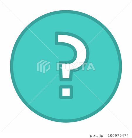 Question mark, FAQ sign, Help symbol, vector mark symbols light blue style. Isolated icon. 100979474