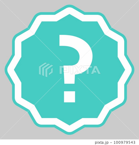 Question mark, FAQ sign, Help symbol, vector mark symbols light blue style. Isolated icon. 100979543