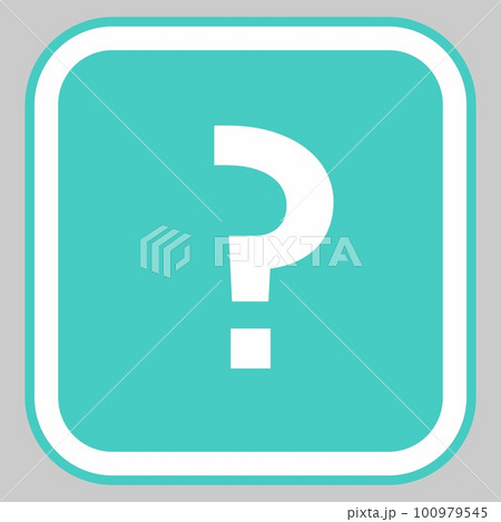 Question mark, FAQ sign, Help symbol, vector mark symbols light blue style. Isolated icon. 100979545