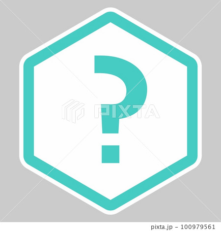 Question mark, FAQ sign, Help symbol, vector mark symbols light blue style. Isolated icon. 100979561