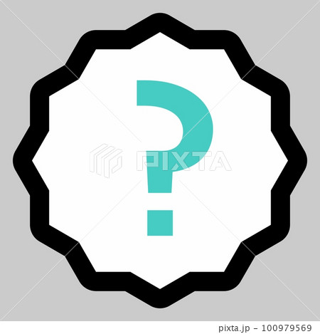 Question mark, FAQ sign, Help symbol, vector mark symbols light blue style. Isolated icon. 100979569