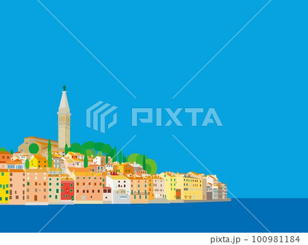 ロヴィ二　rovinj　ロヴィーニョ　rovigno　クロアチア　croatia 100981184