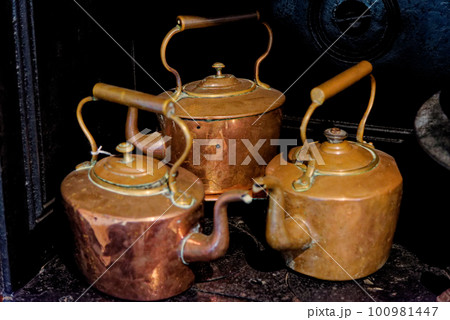 Victorian kitchen at Tudor House Museum Worcester - United Kingdom 100981447