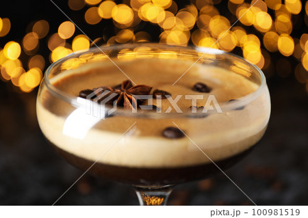 Espresso martini cocktail, delicious alcohol drink, dessert cocktail Espresso martini cocktail, delicious alcohol drink, dessert cocktail 100981519