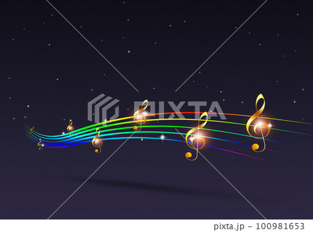 rich music notes 100981653