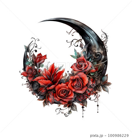 gothic roses clipart