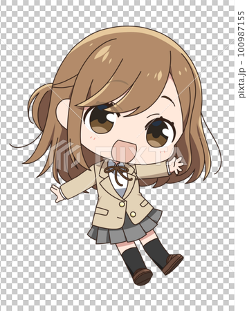 デフォルメ・女子高生 100987155
