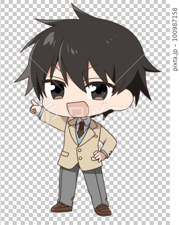 デフォルメ・男子高校生 100987158