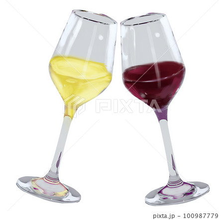 Type Wine Glasses Red White Dessert Stock Vector (Royalty Free) 1136460107