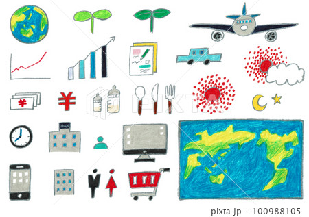 いろいろな形のセット いろいろな形のセット 100988105