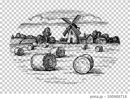Haystack field and mill. 100988718