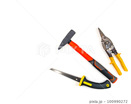 Builder working tool on a white background. 100990272