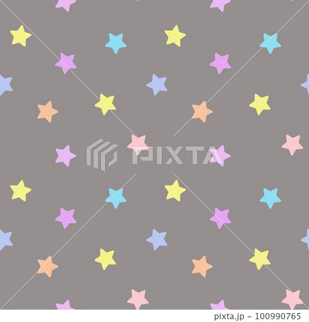 Seamless pattern, cat faces and paw prints on a white background