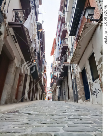 Lekeitio town street view, Spain Lekeitio town street view, Spain 100992046
