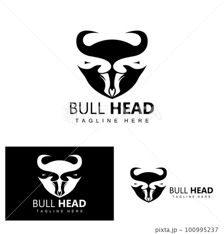 Bull Head Logo, Farm Animal Vector, Livestock Illustration, Company Brand Icon Bull Head Logo, Farm Animal Vector, Livestock Illustration, Company Brand Icon 100995237