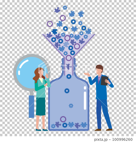 ボトルネックのイメージイラスト ボトルネックのイメージイラスト 100996260