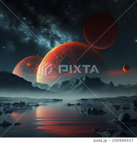 fantastic space image of the red planets 100996937