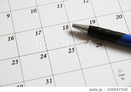 Business Calendar Pen Table Stock Photo by ©billiondigital 207493468