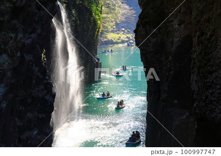 高千穂峡の景観 高千穂峡の景観 100997747