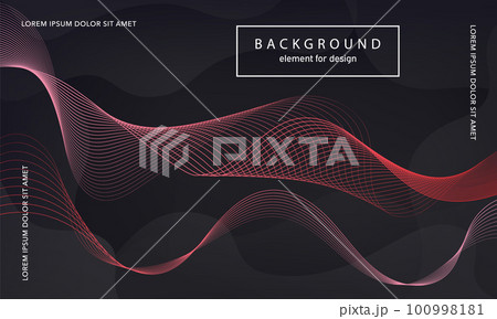 Abstract background. Wave element for design poster. Digital frequency track equalizer. Stylized art. Colorful shiny gradient lines created using blend tool. Curved wavy line smooth stripe. Vector. Abstract background. Wave element for design poster. Digital frequency track equalizer. Stylized art. Colorful shiny gradient lines created using blend tool. Curved wavy line smooth stripe. Vector. 100998181