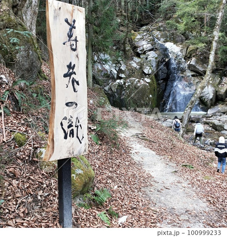 岐阜県恵那市の寿老の滝38 100999233