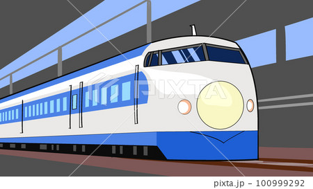 昭和の新幹線ひかりのイラスト素材 [100999292] - PIXTA