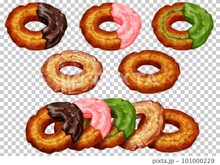 Donut old fashion 5 kinds display 101000229