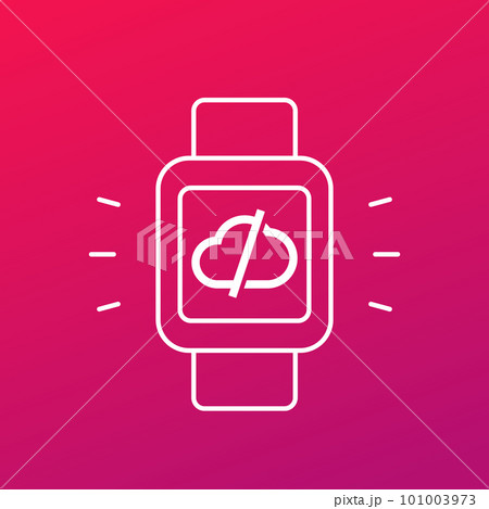 disconnect from server or cloud vector icon disconnect from server or cloud vector icon 101003973