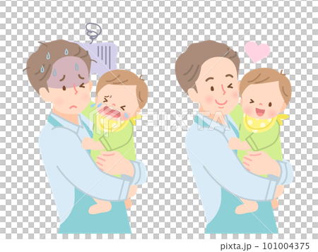 年輕爸爸抱著孩子 年輕爸爸抱著孩子 101004375