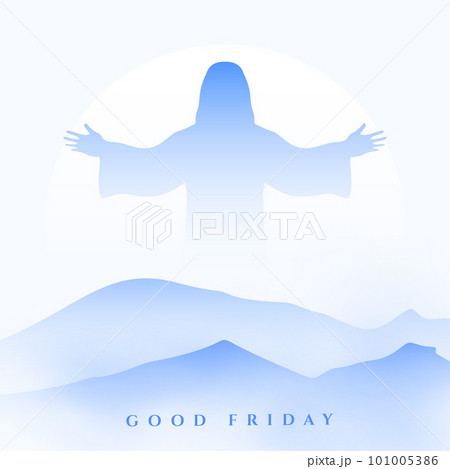 good friday blessings background for holiday season with mountain design 101005386