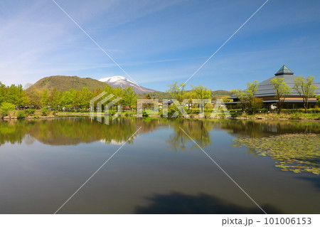 新緑に包まれた春の浅間山 101006153