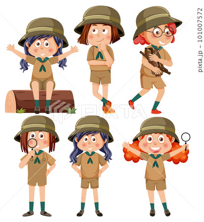 Set of camping children 101007572