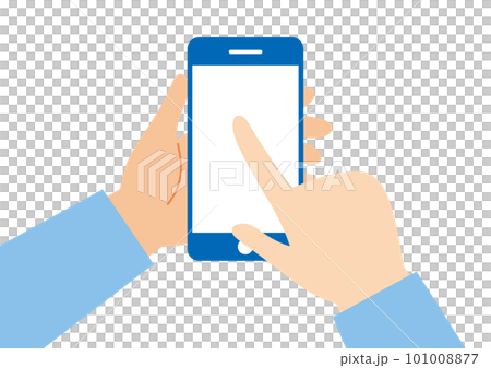 Hand to operate smartphone Hand to operate smartphone 101008877