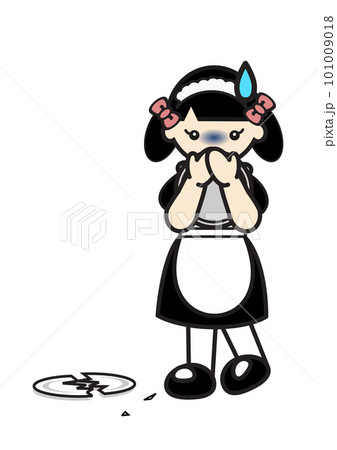 お皿を割ってしまったメイド お皿を割ってしまったメイド 101009018